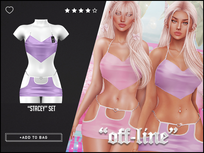 "Off-Line" x "Stacey" Set / Thistle