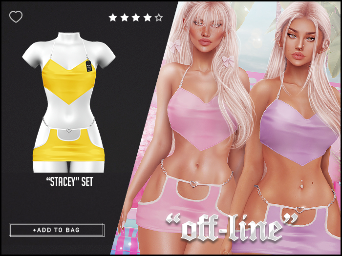 "Off-Line" x "Stacey" Set / Lemon