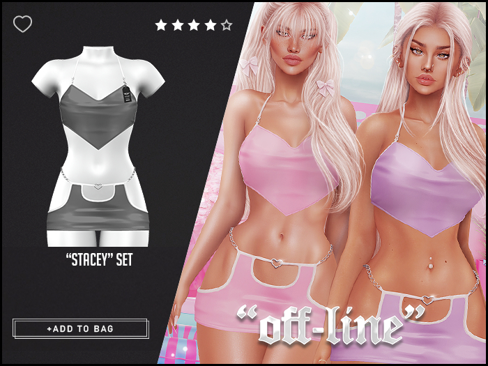 "Off-Line" x "Stacey" Set / Grey