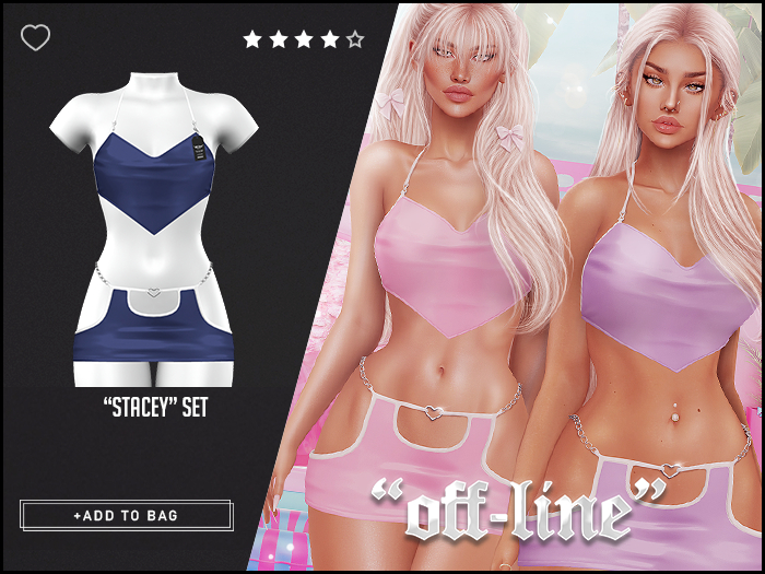 "Off-Line" x "Stacey" Set / Cobalt