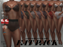 "GCD" Ursula Bra & Panty Set FAT PACK