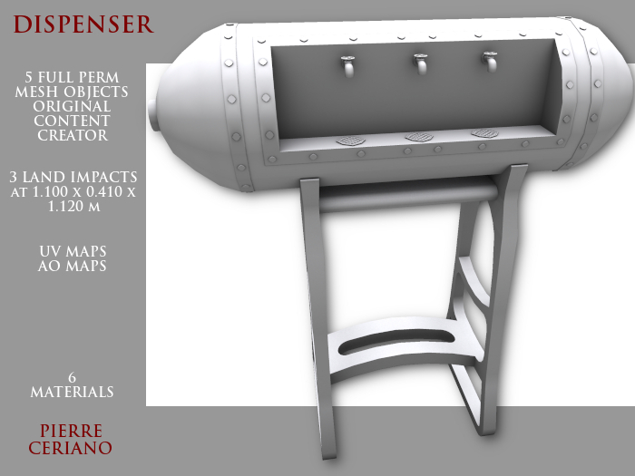 Dispenser - 3 LI - FULL PERM Mesh
