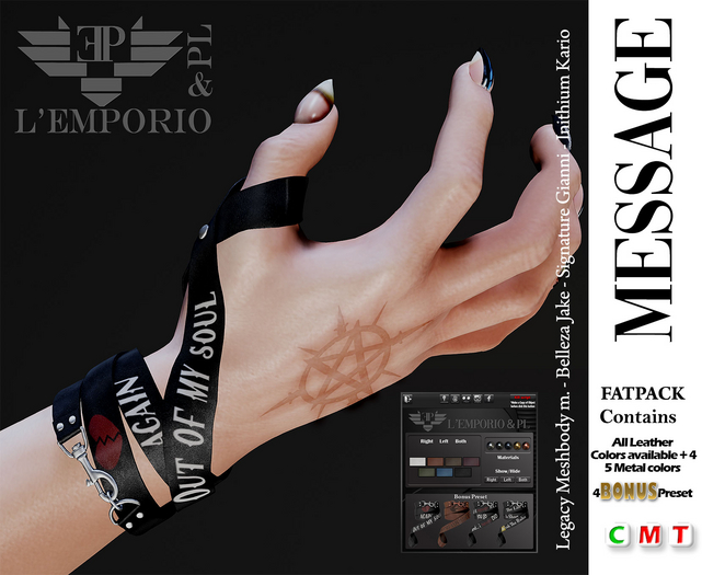 FATPACK L'Emporio&PL::*Message*:: -Leather Bracelets-