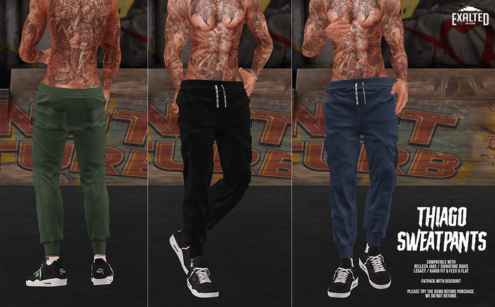 ExalteD - Thiago Sweatpants {Bell/Sign/Legacy/Kario} FATPACK