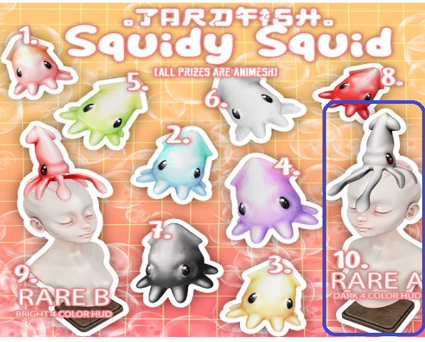 10 Tardfish Flayer Squids - Head Spanker A RARE