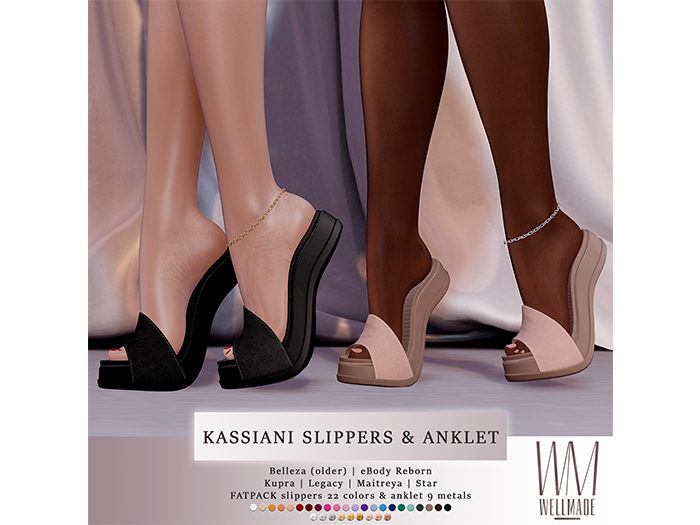 [WellMade] Kassiani Slippers & Anklet