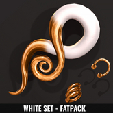 [YAN] Swirl tapers - Swallow dropped - whites fatpack