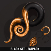 [YAN] Swirl tapers - Swallow dropped - blacks fatpack