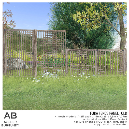Atelier Burgundy . Fuka Fence OLD *ADD*