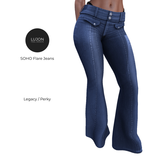 {LUJON} SOHO Flare Jeans - Light Blue