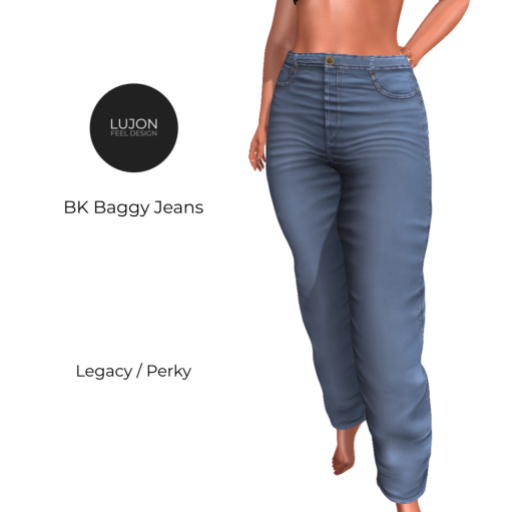 {LUJON} BK Baggy Jeans [L/F] - Light Blue