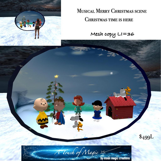 Musical Merry Christmas Scene-Box LI=36