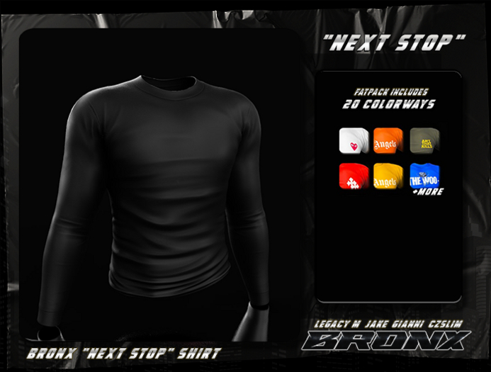 BRONX. "NEXT STOP" SHIRT - ONYX