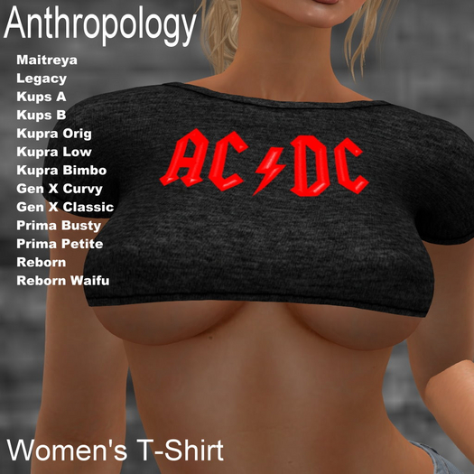 AC/DC Women's Crop Top (WST)