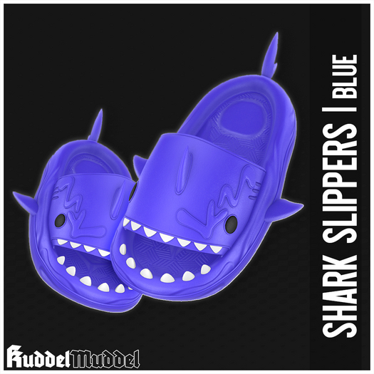 [KuddelMuddel] Shark Slippers / Blue