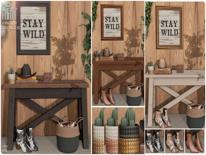 MOVEMENT -  Stay wild - Boots cow fur WEAR ME TO UNPACK*