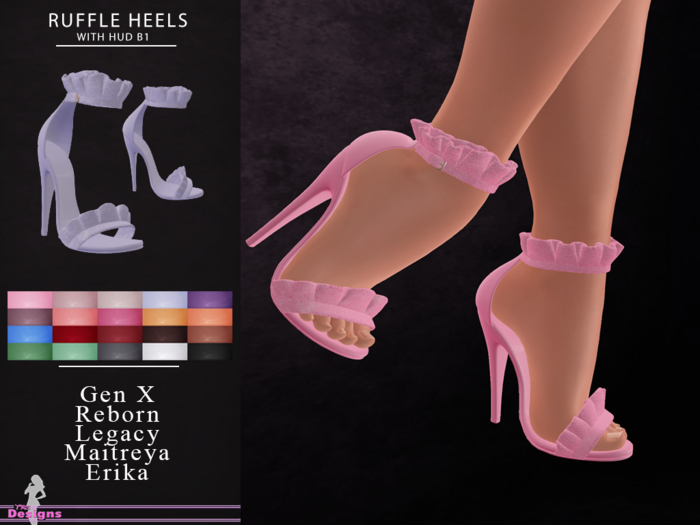 Ruffle Heels With Hud B1
