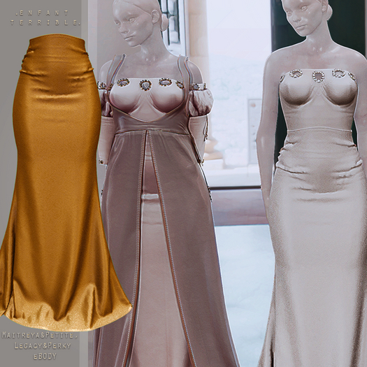 .ET. Lendsey Skirt (add me) Gold