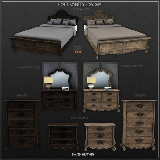 -David Heather-Cali Vanity Nightstand/Light