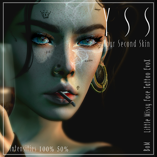 YSS: Little Missy Face Tattoo Black BOM (Add Me) Boxed