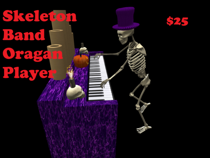 Skeleton Pipe Organ Band Member