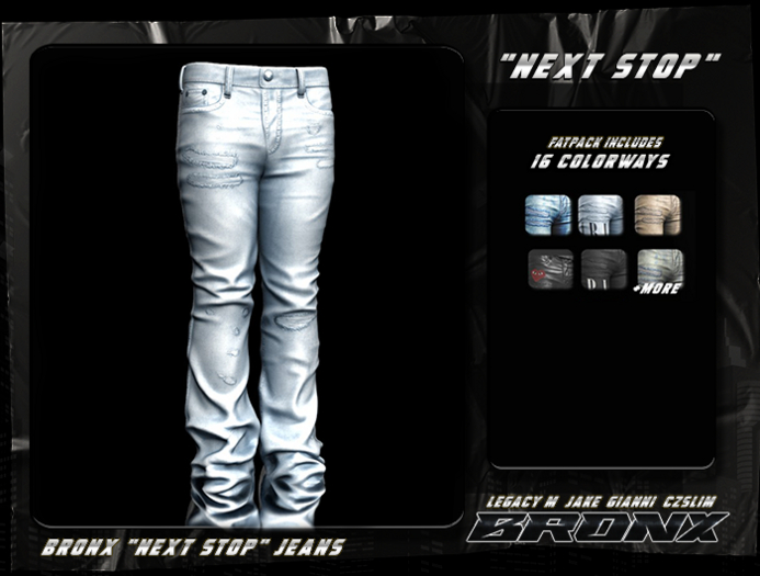 BRONX. "NEXT STOP" MIRI JEANS - LIGHTWASH