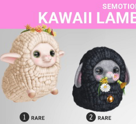 SEmotion Libellune Kawaii Lamb Companion RARE 01