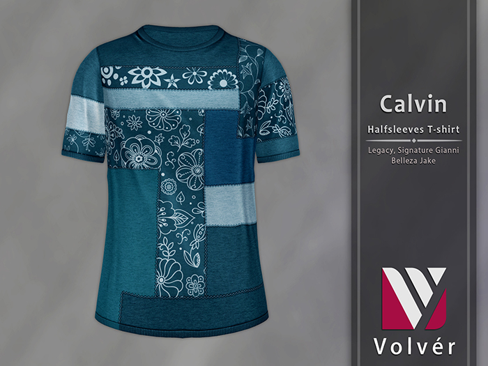 //Volver// Calvin T-shirt - Nile Blue