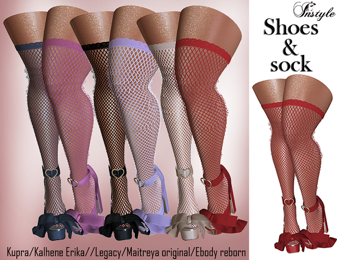 SALE!!!InStyle - Shoes & sock Red mesh