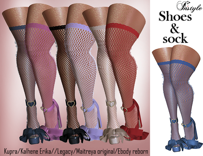 Sale!!! InStyle - Shoes & sock Blue mesh