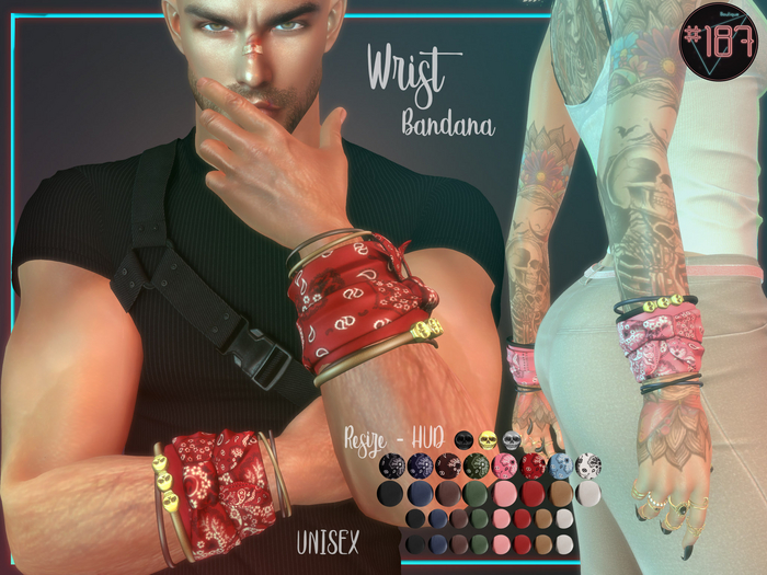 #187# Wrist Bandanas
