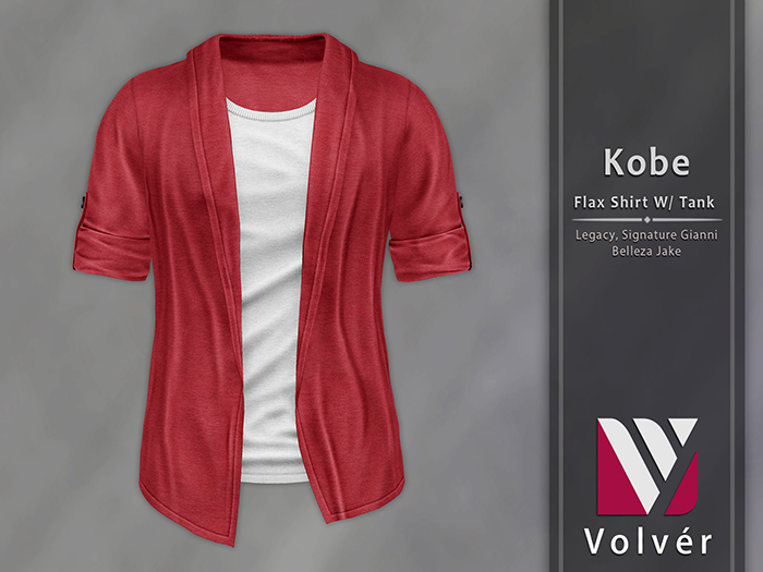 //Volver// Kobe Flax Shirt - Red