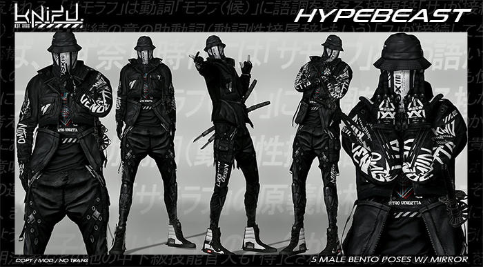 KNIFU. Hypebeast Pose Pack (Bento)
