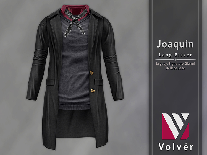 //Volver// Joaquin Long Blazer - Black