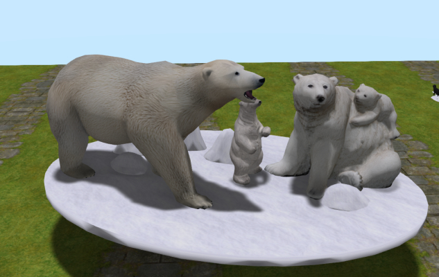 22 polar bear family