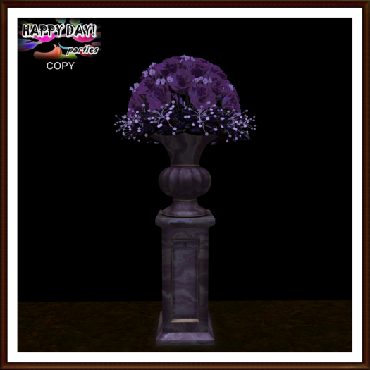 Halloween - Urn and Purple Roses