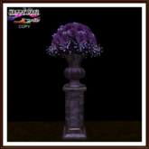 Halloween - Urn and Purple Roses