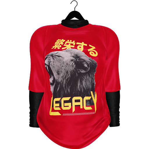 Melange: Chelsea Double Layer Top [Red]