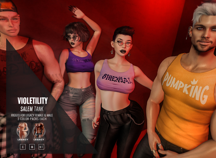 Violetility - Salem Crop Tank [FATPACK]