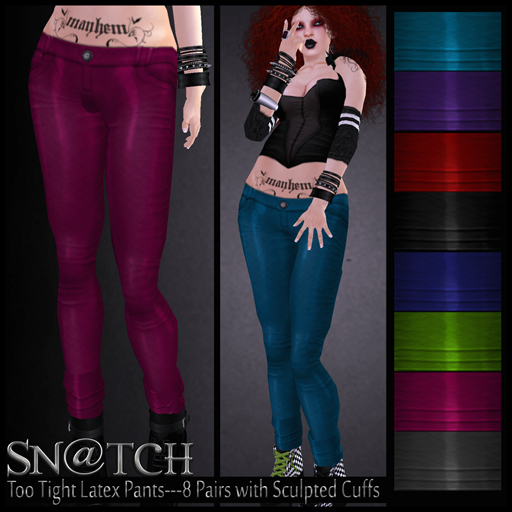 :::Sn@tch Too Tight Latex Pants:::