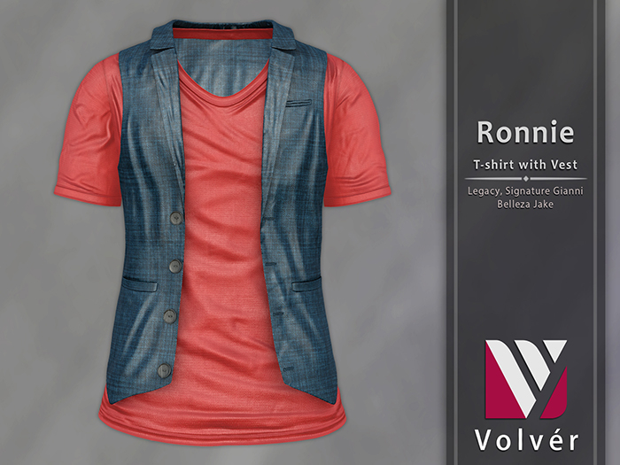 //Volver// Ronnie T-shirt & Vest - Red