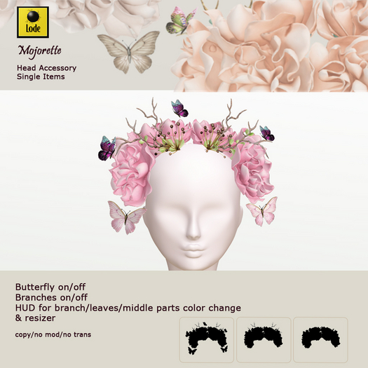 *LODE* Head Accessory - Majorette [light pink]