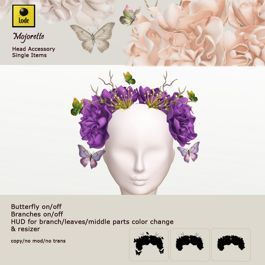 *LODE* Head Accessory - Majorette [purple]