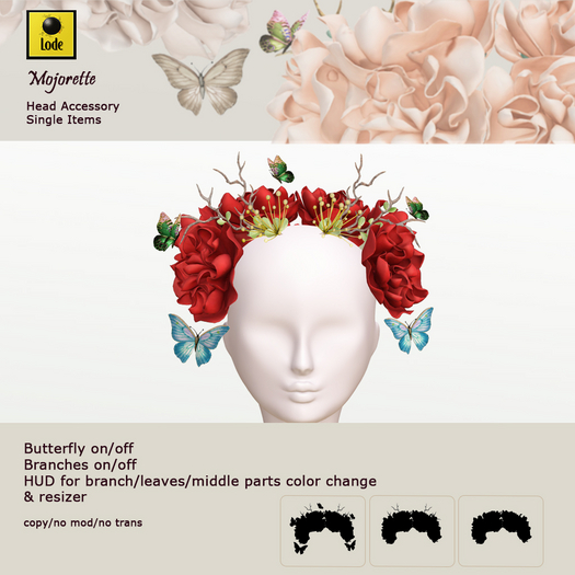 *LODE* Head Accessory - Majorette [red]