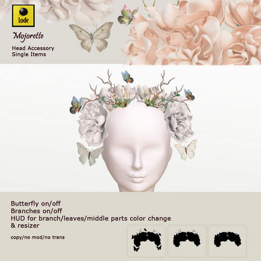*LODE* Head Accessory - Majorette [white]