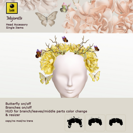 *LODE* Head Accessory - Majorette [yellow]
