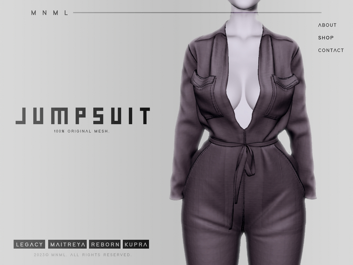 MNML. Jumpsuit - Grey