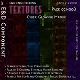 [CGM008] 6 Glowing Ethereal Matrix Display Cyber Textures from E&D ENGINEERING