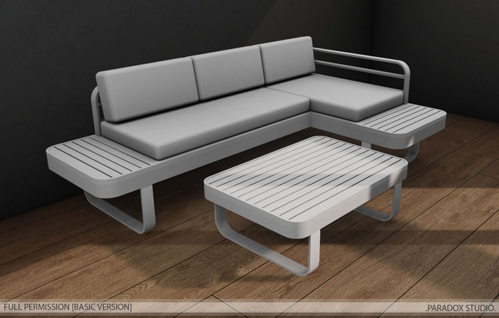 PARADOX STUDIO - FULL PERM Curve Couch & Table [BASIC VERSION]