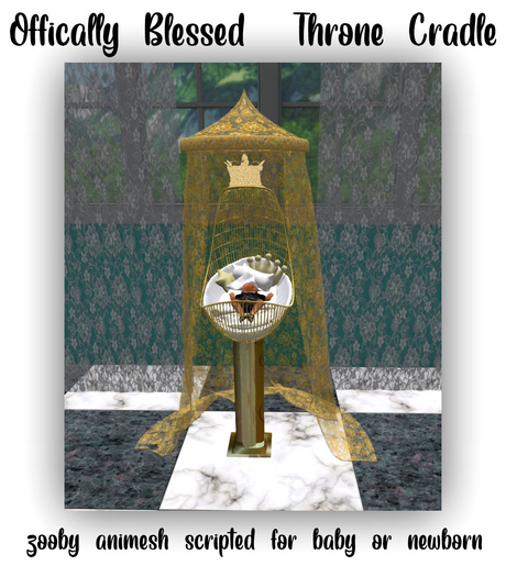 MERCI~ OFFICALLY BLESSED THRONE CRADLE